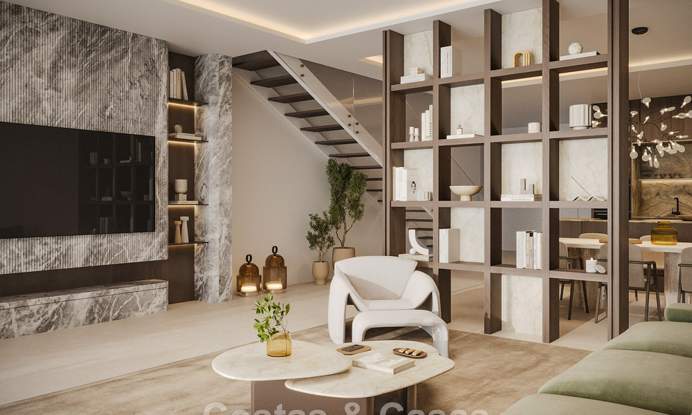 Moderne luxe nieuwbouwappartementen te koop op loopafstand v/h strand en dicht bij Estepona stad o/d New Golden Mile 795572
