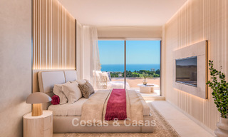 Exclusieve nieuwbouwappartementen met panoramisch golf- en zeezicht te koop in Benalmadena, Costa del Sol 795444 