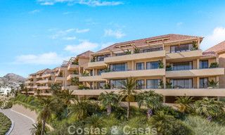 Exclusieve nieuwbouwappartementen met panoramisch golf- en zeezicht te koop in Benalmadena, Costa del Sol 795447 