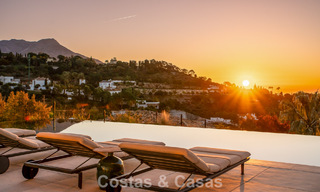 Spectaculaire, hedendaagse luxevilla te koop met zeezicht in El Madroñal, Marbella - Benahavis 796301 