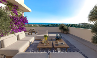 Moderne, luxe nieuwbouwappartementen te koop met zeezicht in Mijas Costa, Costa del Sol 796015 