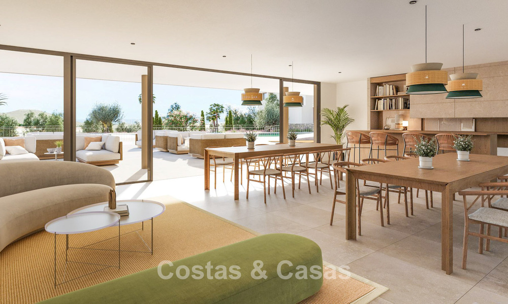 Moderne, luxe nieuwbouwappartementen te koop met zeezicht in Mijas Costa, Costa del Sol 796016