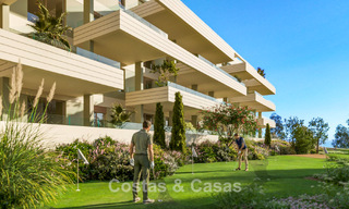 Moderne, luxe nieuwbouwappartementen te koop met zeezicht in Mijas Costa, Costa del Sol 796023 