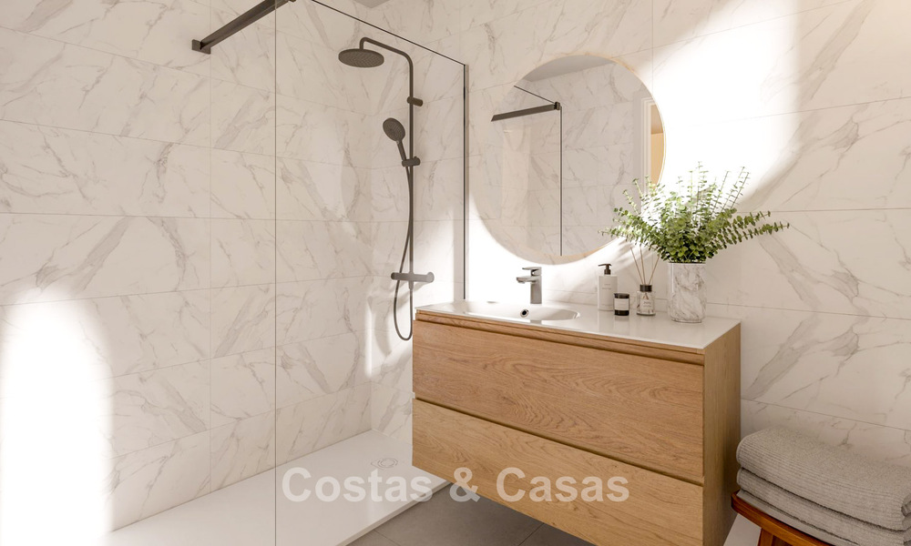 Moderne, luxe nieuwbouwappartementen te koop met zeezicht in Mijas Costa, Costa del Sol 796030