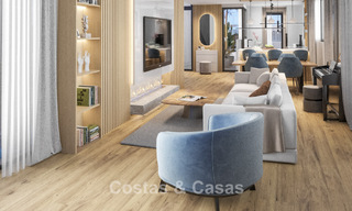 Gloednieuwe, moderne luxevilla met zeezicht te koop aan de strandzijde ten oosten van Marbella centrum 796219 