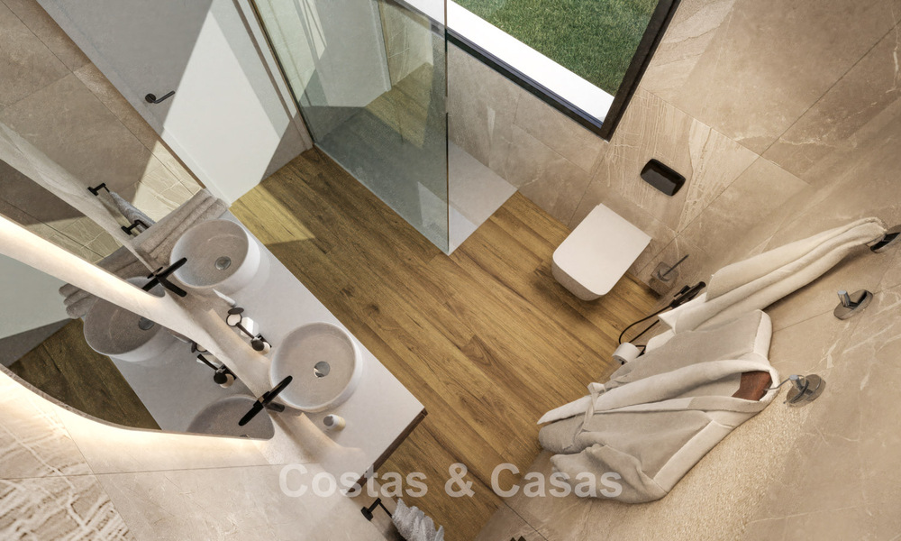 Gloednieuwe, moderne luxevilla met zeezicht te koop aan de strandzijde ten oosten van Marbella centrum 796230