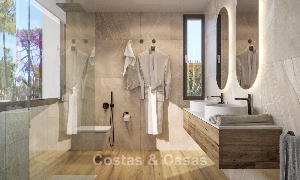 Gloednieuwe, moderne luxevilla met zeezicht te koop aan de strandzijde ten oosten van Marbella centrum 796233