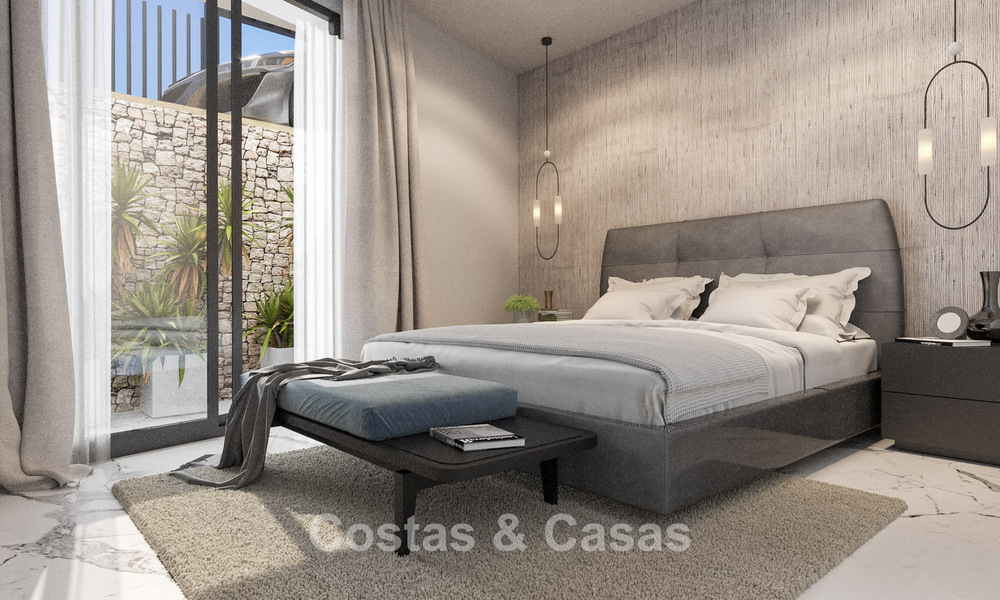 Gloednieuwe, moderne luxevilla met zeezicht te koop aan de strandzijde ten oosten van Marbella centrum 796234