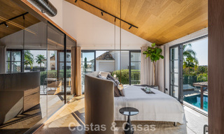 Exclusieve, architecturale villa met panoramisch golf- en zeezicht te koop in Nueva Andalucia, Marbella 796368 