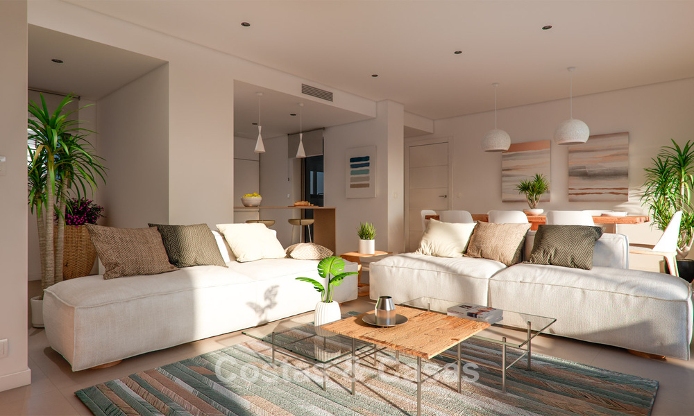 Eigentijdse, luxe appartementen met zeezicht in een nieuw complex te koop tussen Marbella en Sotogrande, Costa del Sol 796327
