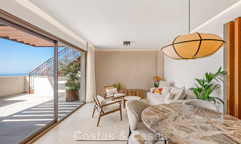 Nieuw duplex penthouse met een onverstoord uitzicht te koop in het rustige Istan, vlakbij Marbella aan de Costa del Sol 796175