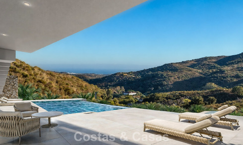 Nieuwe, high-end luxevilla te koop in een golfomgeving met zeezicht in La Cala de Mijas, Costa del Sol 796337
