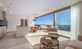 Instapklaar! Luxueuze, moderne appartementen met panoramisch zeezicht te koop in Mijas’ golfvallei aan de Costa del Sol 797123 