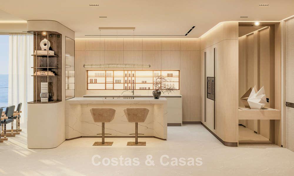 Lancering! Avant-gardische luxe appartementen te koop met zeezicht op een steenworp van het strand en de boulevard in Estepona 797189