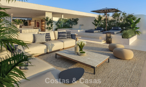 Lancering! Avant-gardische luxe appartementen te koop met zeezicht op een steenworp van het strand en de boulevard in Estepona 797194