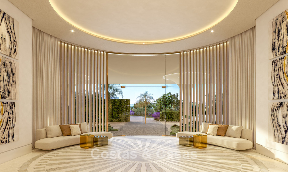 Lancering! Avant-gardische luxe appartementen te koop met zeezicht op een steenworp van het strand en de boulevard in Estepona 797198