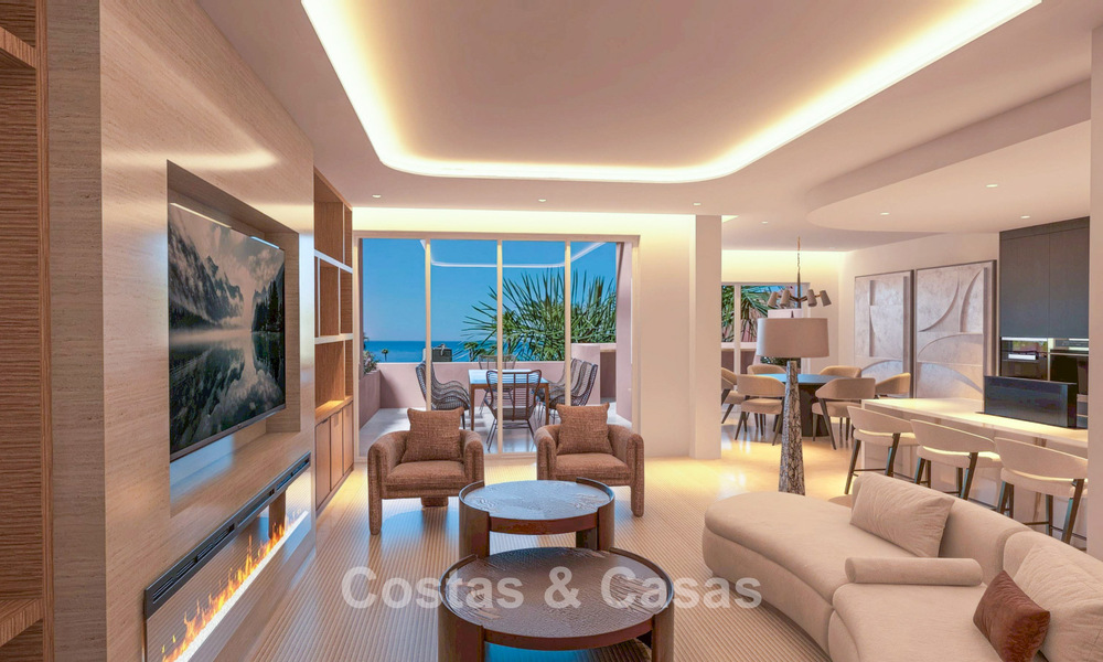 Luxueus duplex penthouse te koop in een vijfsterren strandcomplex op de New Golden Mile tussen Marbella en Estepona 797276