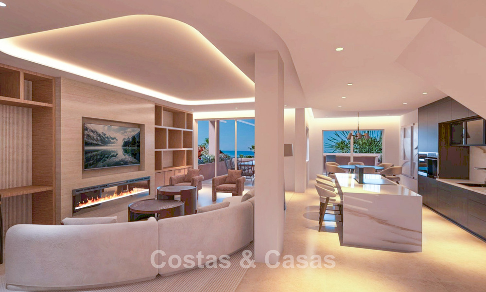 Luxueus duplex penthouse te koop in een vijfsterren strandcomplex op de New Golden Mile tussen Marbella en Estepona 797277