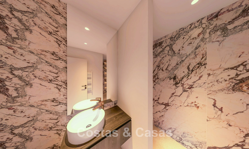 Luxueus duplex penthouse te koop in een vijfsterren strandcomplex op de New Golden Mile tussen Marbella en Estepona 797279