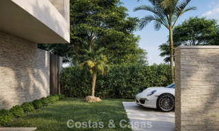 Nieuwe, modernistische luxevilla te koop grenzend aan de golfbaan in Mijas, Costa del Sol 798117 