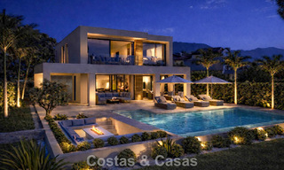 Nieuwe, modernistische luxevilla te koop grenzend aan de golfbaan in Mijas, Costa del Sol 798127 