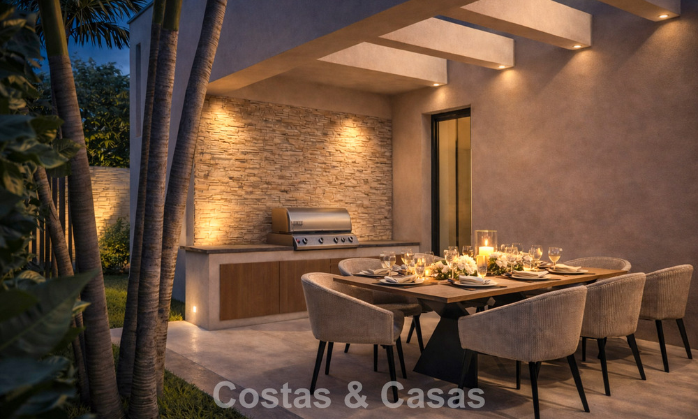 Nieuwe, modernistische luxevilla te koop grenzend aan de golfbaan in Mijas, Costa del Sol 798129