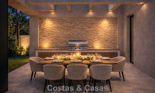Nieuwe, modernistische luxevilla te koop grenzend aan de golfbaan in Mijas, Costa del Sol 798130 