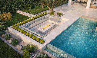Nieuwe, modernistische luxevilla te koop grenzend aan de golfbaan in Mijas, Costa del Sol 798133 