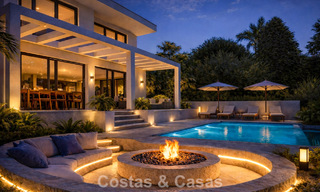 Fantastische frontline golfvilla met fenomenaal uitzicht te koop in La Cala Golf Resort in Mijas, Costa del Sol 798145 