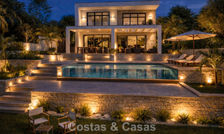 Fantastische frontline golfvilla met fenomenaal uitzicht te koop in La Cala Golf Resort in Mijas, Costa del Sol 798146 