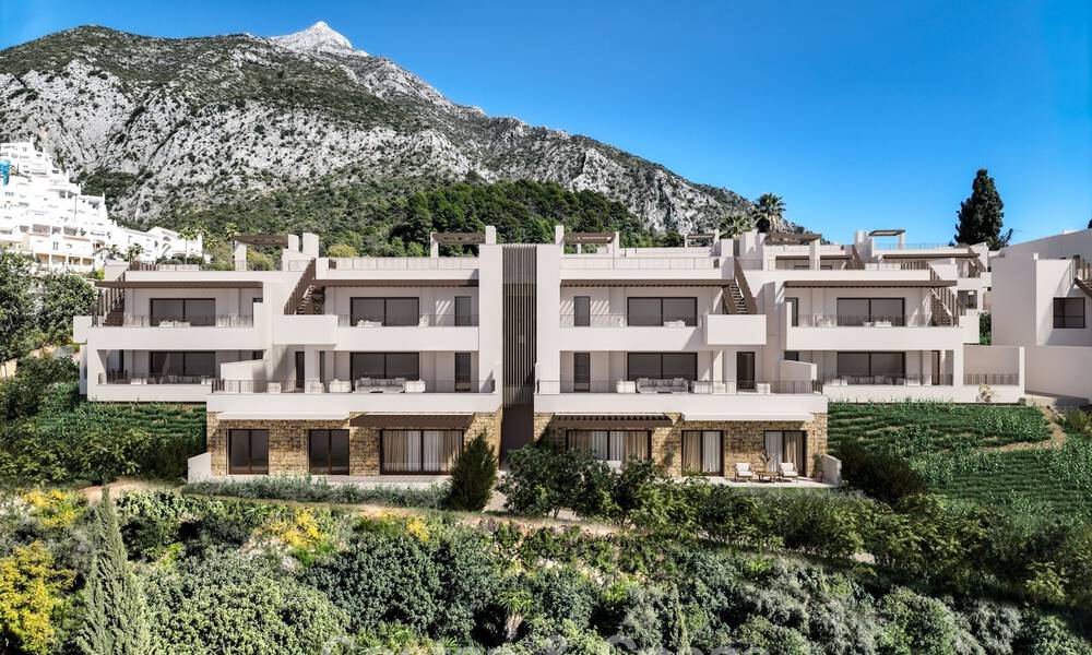 Moderne nieuwbouwappartementen met spectaculair uitzicht te koop vlakbij Marbella aan de Costa del Sol 797139