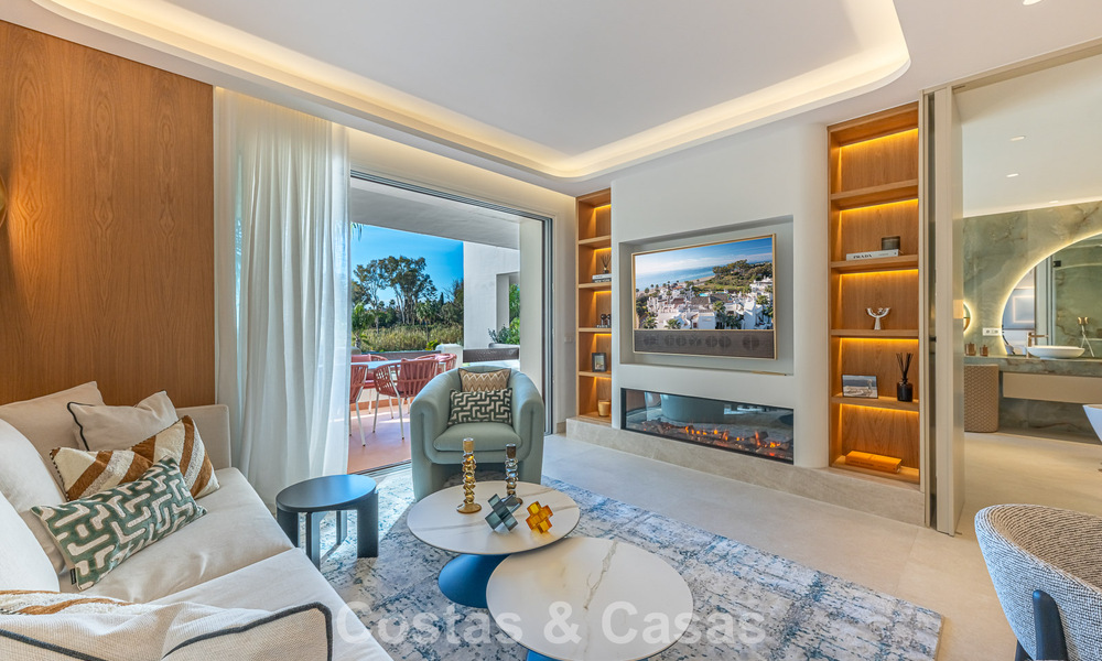 Eersteklas appartement te koop met zeezicht in een strandcomplex op de New Golden Mile tussen Marbella en Estepona 797408