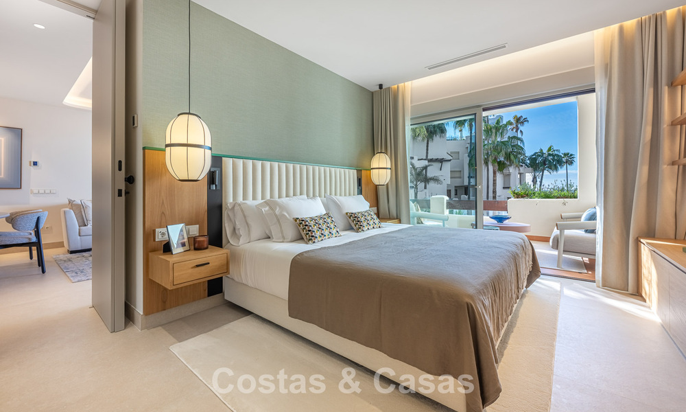 Eersteklas appartement te koop met zeezicht in een strandcomplex op de New Golden Mile tussen Marbella en Estepona 797452