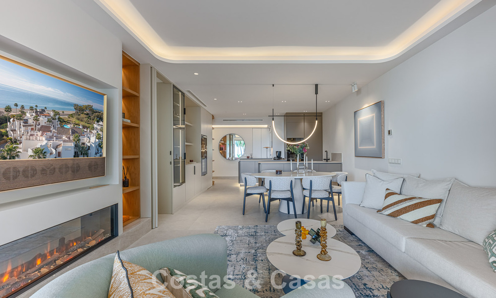 Eersteklas appartement te koop met zeezicht in een strandcomplex op de New Golden Mile tussen Marbella en Estepona 797464