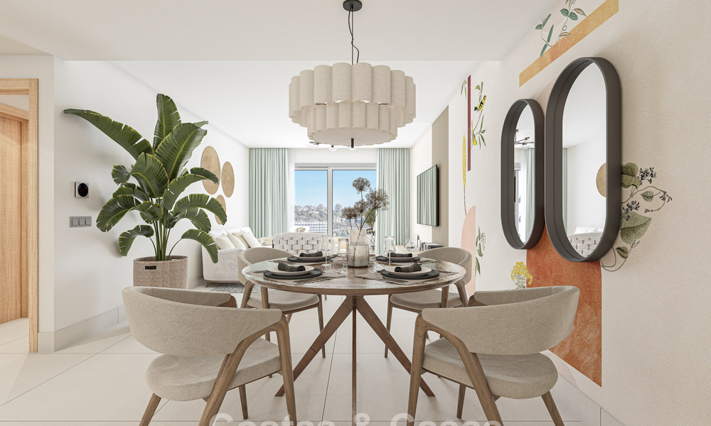 Hedendaagse luxe nieuwbouwappartementen met betoverend zeezicht te koop in Manilva, Costa del Sol 797582