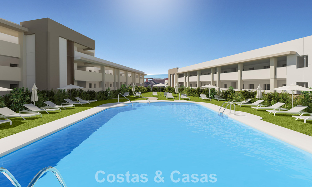 Hedendaagse luxe nieuwbouwappartementen met betoverend zeezicht te koop in Manilva, Costa del Sol 797592