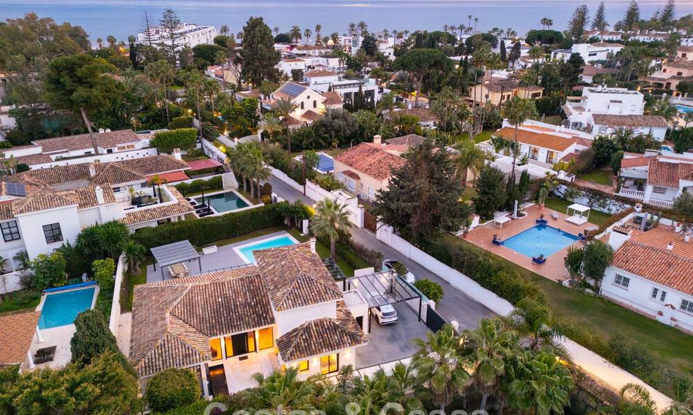 Hedendaagse Mediterrane villa te koop op loopafstand van het strand en voorzieningen van San Pedro, Marbella 797875
