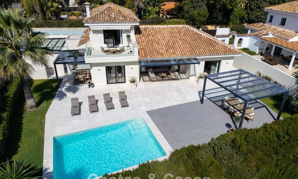 Hedendaagse Mediterrane villa te koop op loopafstand van het strand en voorzieningen van San Pedro, Marbella 797902