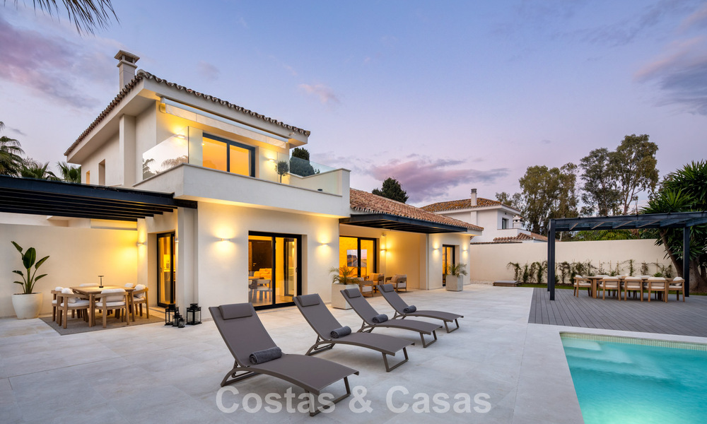 Hedendaagse Mediterrane villa te koop op loopafstand van het strand en voorzieningen van San Pedro, Marbella 797905