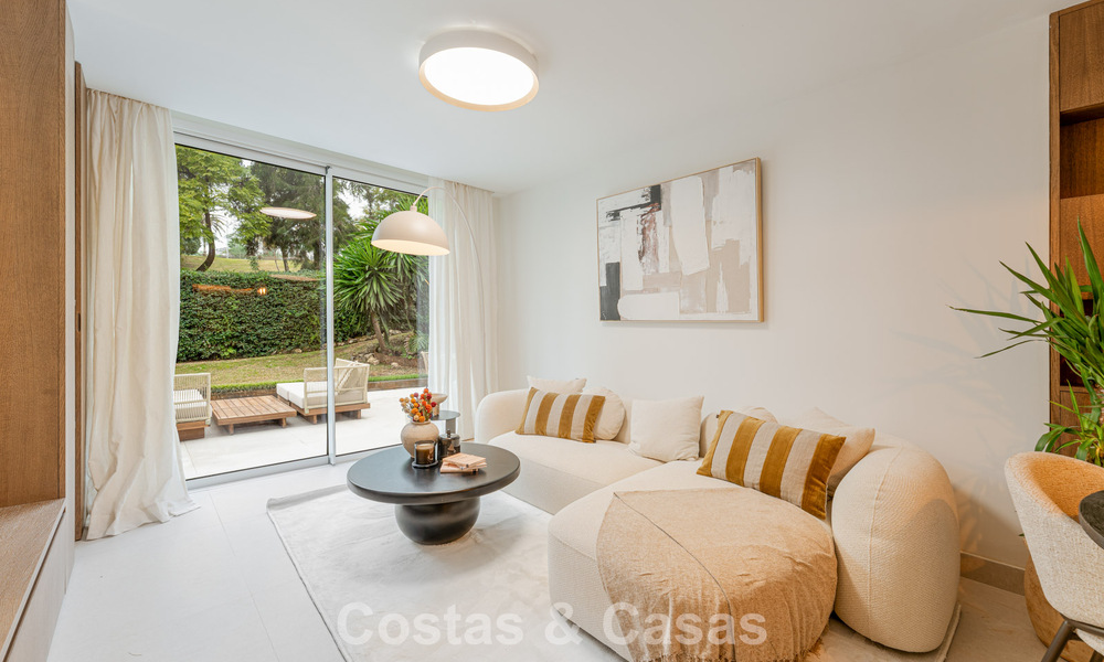 Stijlvol gerenoveerd tuinappartement te koop aan een hoogstaande golfbaan in La Quinta, Benahavis - Marbella 797959