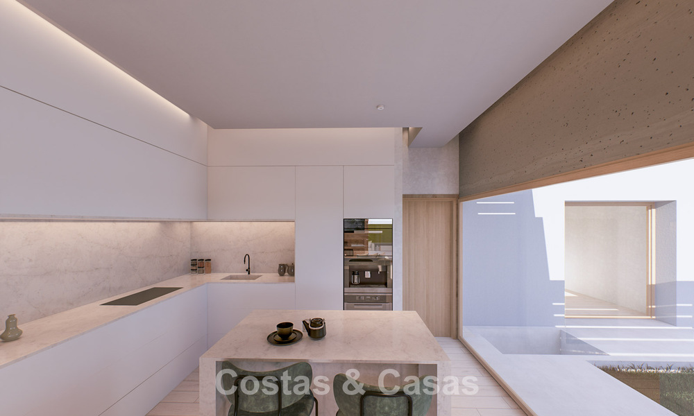 Nieuwbouw villaproject te koop grenzend aan de golfbaan vlak bij de stranden en Estepona stad 798385