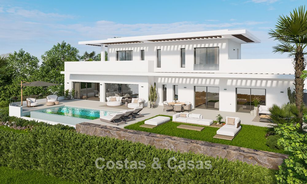 Exclusieve nieuwbouwvilla te koop op enkele minuten van het strand en de golfbanen in Casares, Costa del Sol 798512