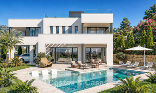 Gloednieuwe, gesofisticeerde luxevilla te koop aan de golfbaan in La Cala Golf Resort in Mijas, Costa del Sol 798586 