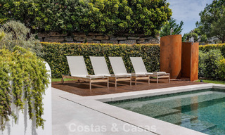 Instapklare, eigentijds-mediterrane nieuwe luxevilla te koop in een golfwijk van Marbella - Benahavis 798751 