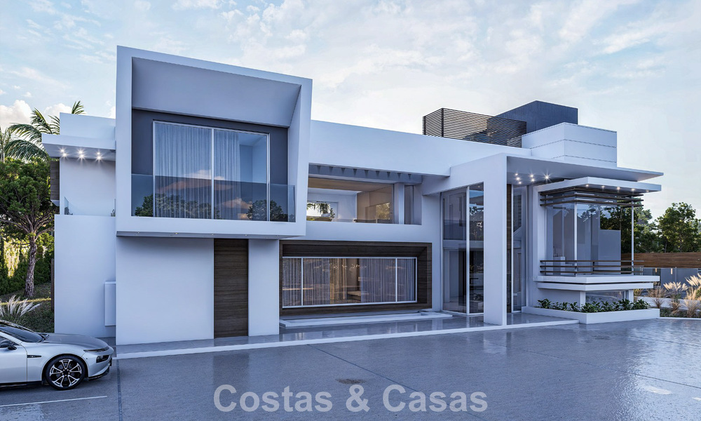 Exclusieve moderne villa in aanbouw te koop in Guadalmina Baja, Marbella 798828