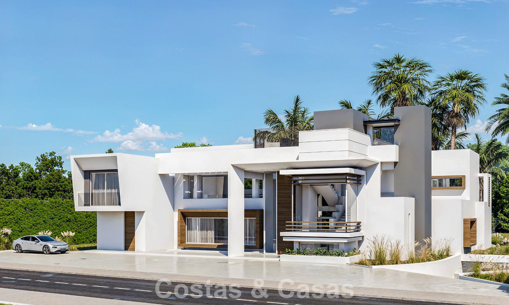 Exclusieve moderne villa in aanbouw te koop in Guadalmina Baja, Marbella 798830