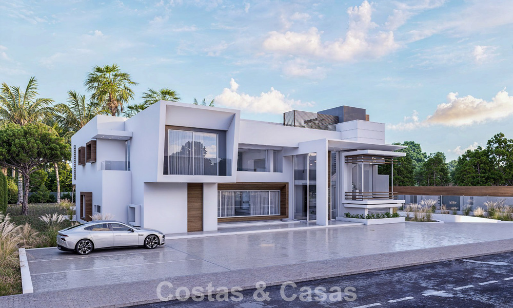 Exclusieve moderne villa in aanbouw te koop in Guadalmina Baja, Marbella 798831