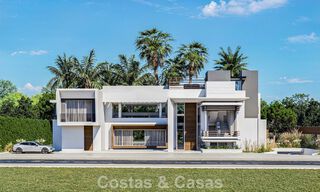 Exclusieve moderne villa in aanbouw te koop in Guadalmina Baja, Marbella 798836 