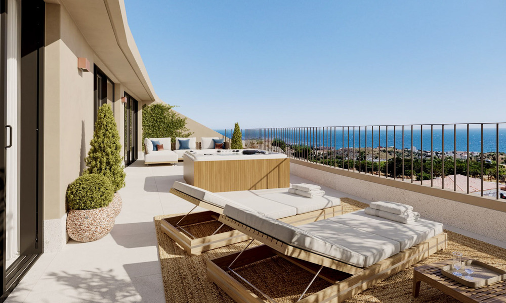 Moderne, luxe nieuwbouwappartementen met adembenemend zeezicht te koop in Fuengirola, Costa del Sol 798983