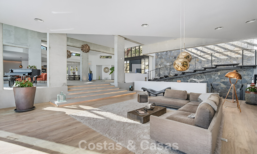 Geavanceerde luxevilla met panoramisch zeezicht te koop in de heuvels van Marbella - Benahavis 798936
